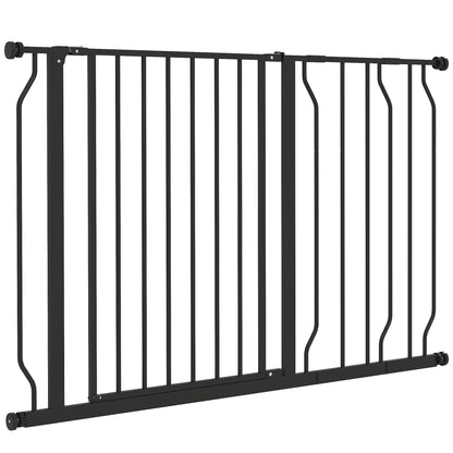 30"-45" Easy Install Pet Gate, Extra Wide, Black Houses, Kennels & Pens Black at Gallery Canada