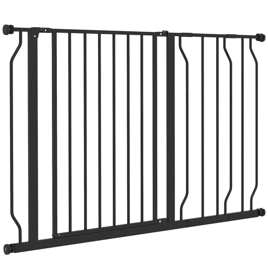 30"-45" Easy Install Pet Gate, Extra Wide, Black Houses, Kennels & Pens Black at Gallery Canada