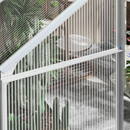 6' x 6' Walk-In Greenhouse, Polycarbonate, Sliding Door, Window, Silver Walk In Greenhouses at Gallery Canada