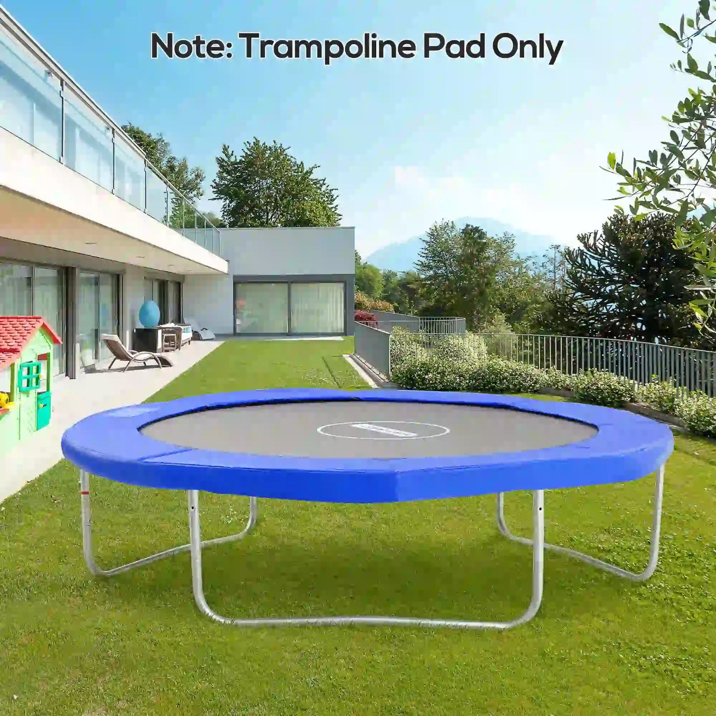10ft Trampoline Replacement Safety Pad, Waterproof Spring Cover, Blue Trampolines at Gallery Canada