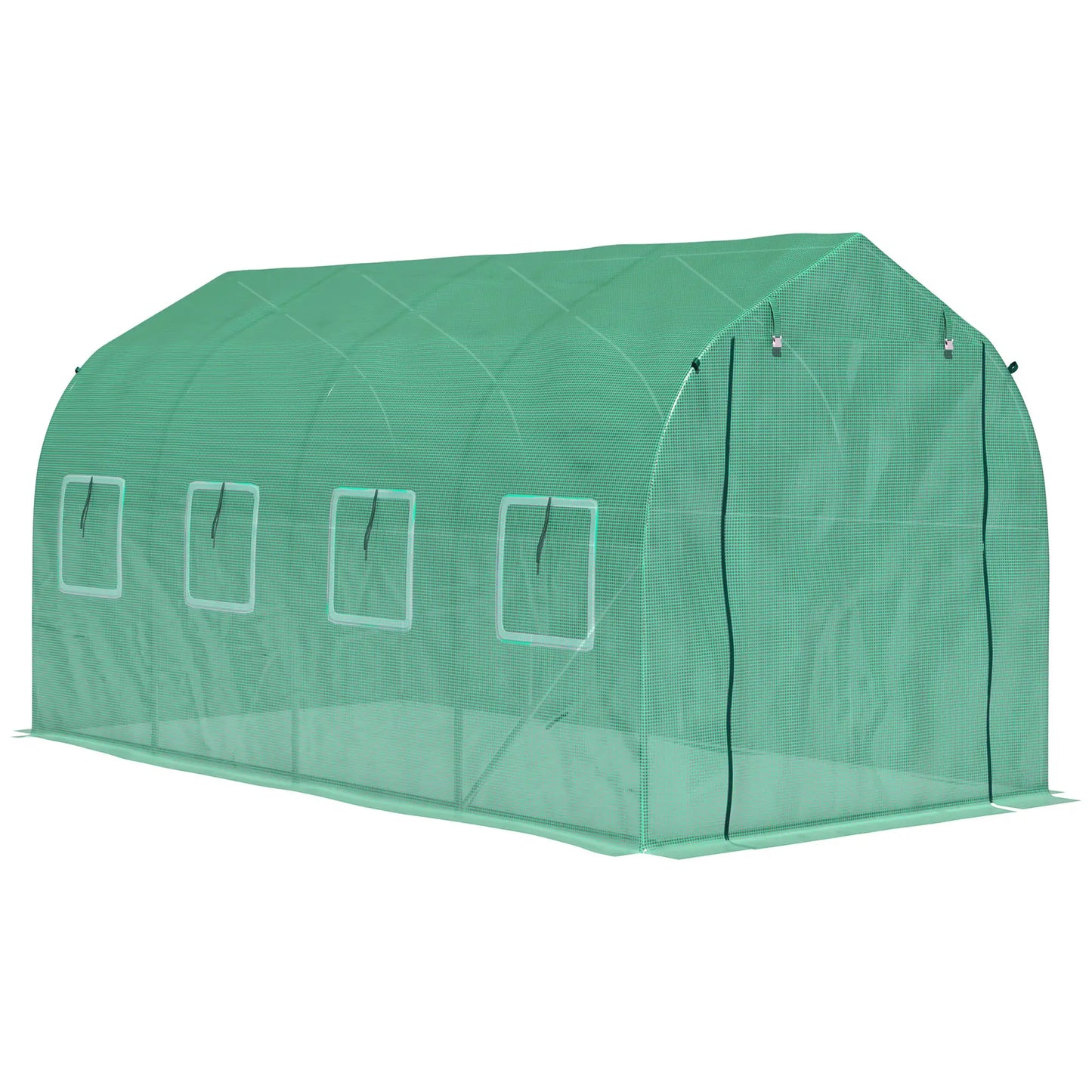 13' x 6.5' x 6.5' Walk-In Greenhouse, Plant Grow Tent, Green Plastic Greenhouses at Gallery Canada