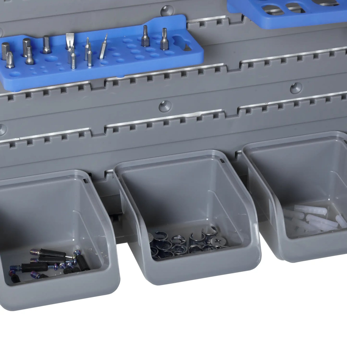 44PC Wall Mounted Storage Bins, Hardware Organizer, Blue Tool Organizers at Gallery Canada