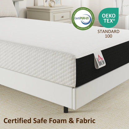 Twin 8 Inch Memory Foam Mattress, Medium Firm, CertiPUR-US