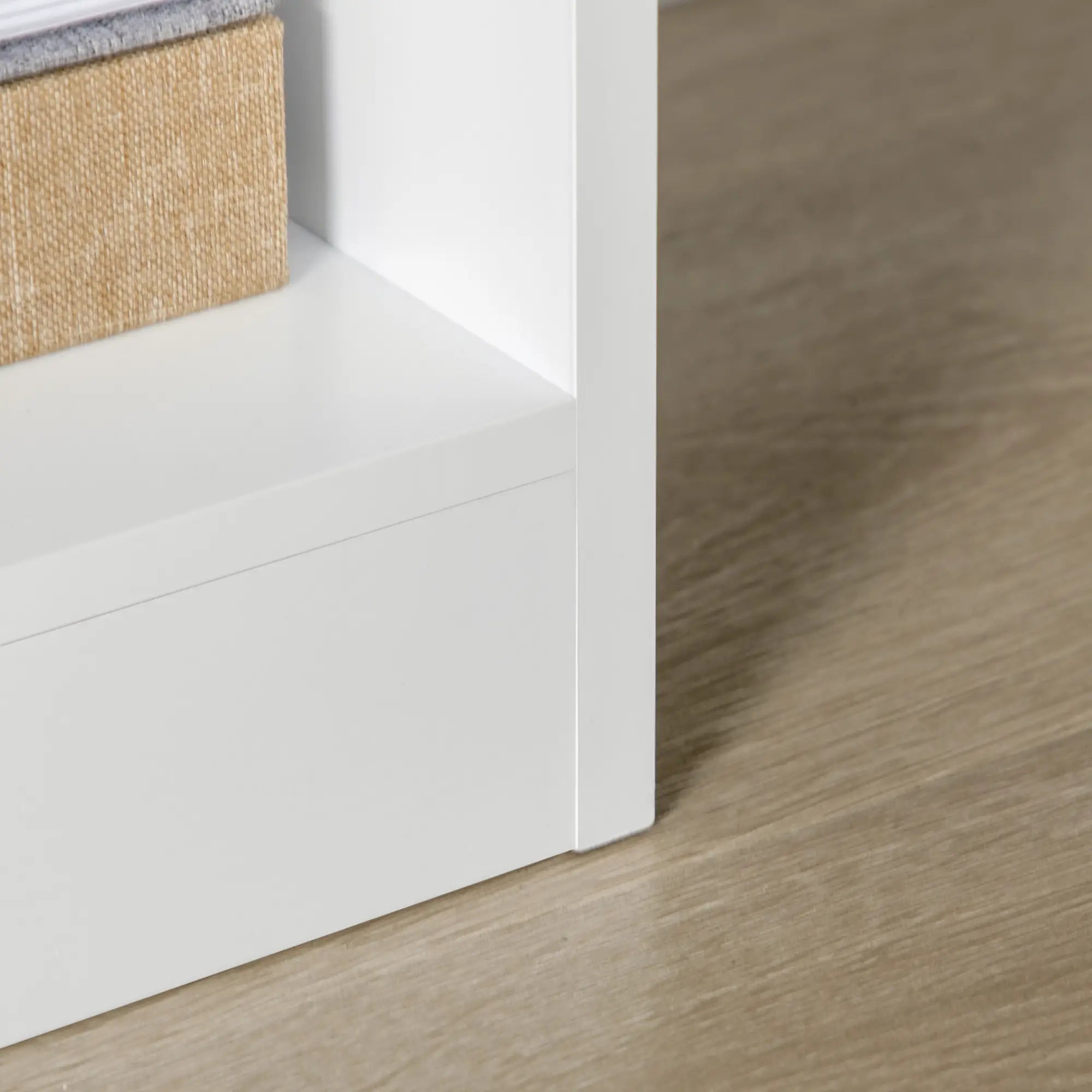 Tall Bookshelf with Drawer, Freestanding Bookcase, White White Bookshelves at Gallery Canada