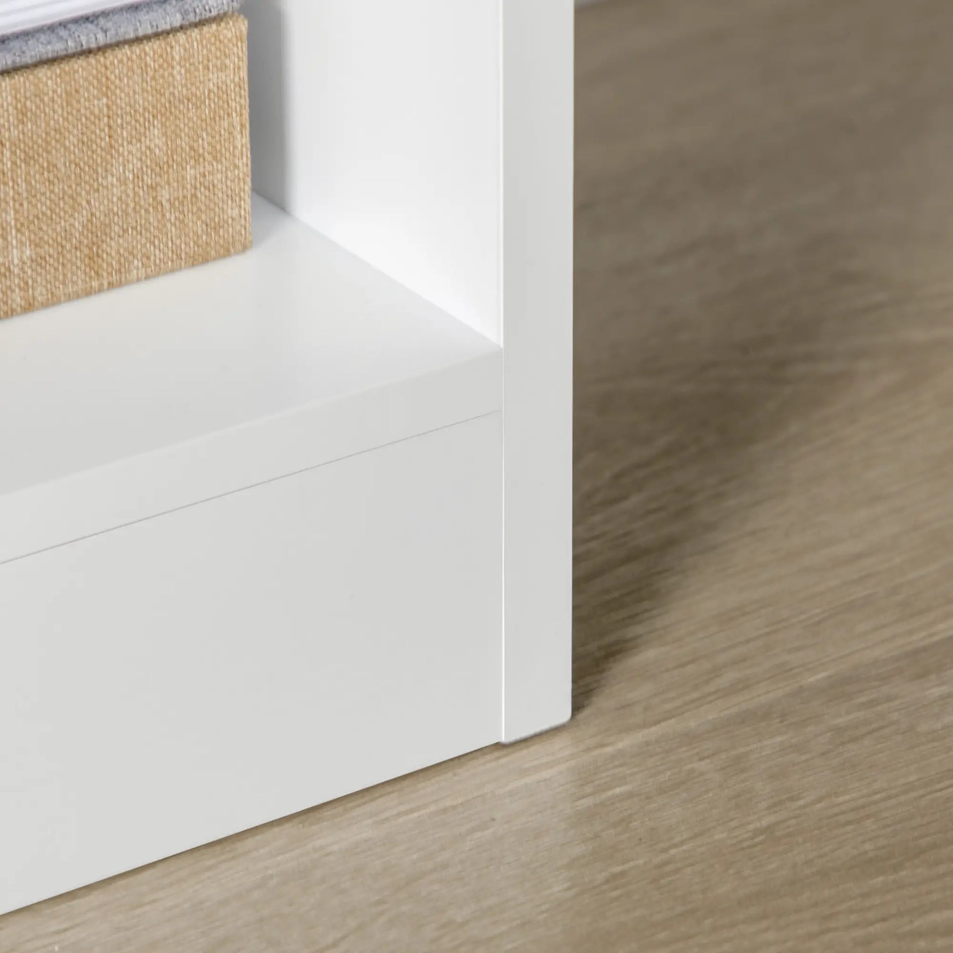 Tall Bookshelf with Drawer, Freestanding Bookcase, White White Bookshelves at Gallery Canada