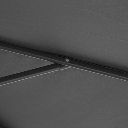 Deluxe Patio Umbrella, Φ10', Offset Sunshade, Crank, Grey Cantilever Umbrellas at Gallery Canada