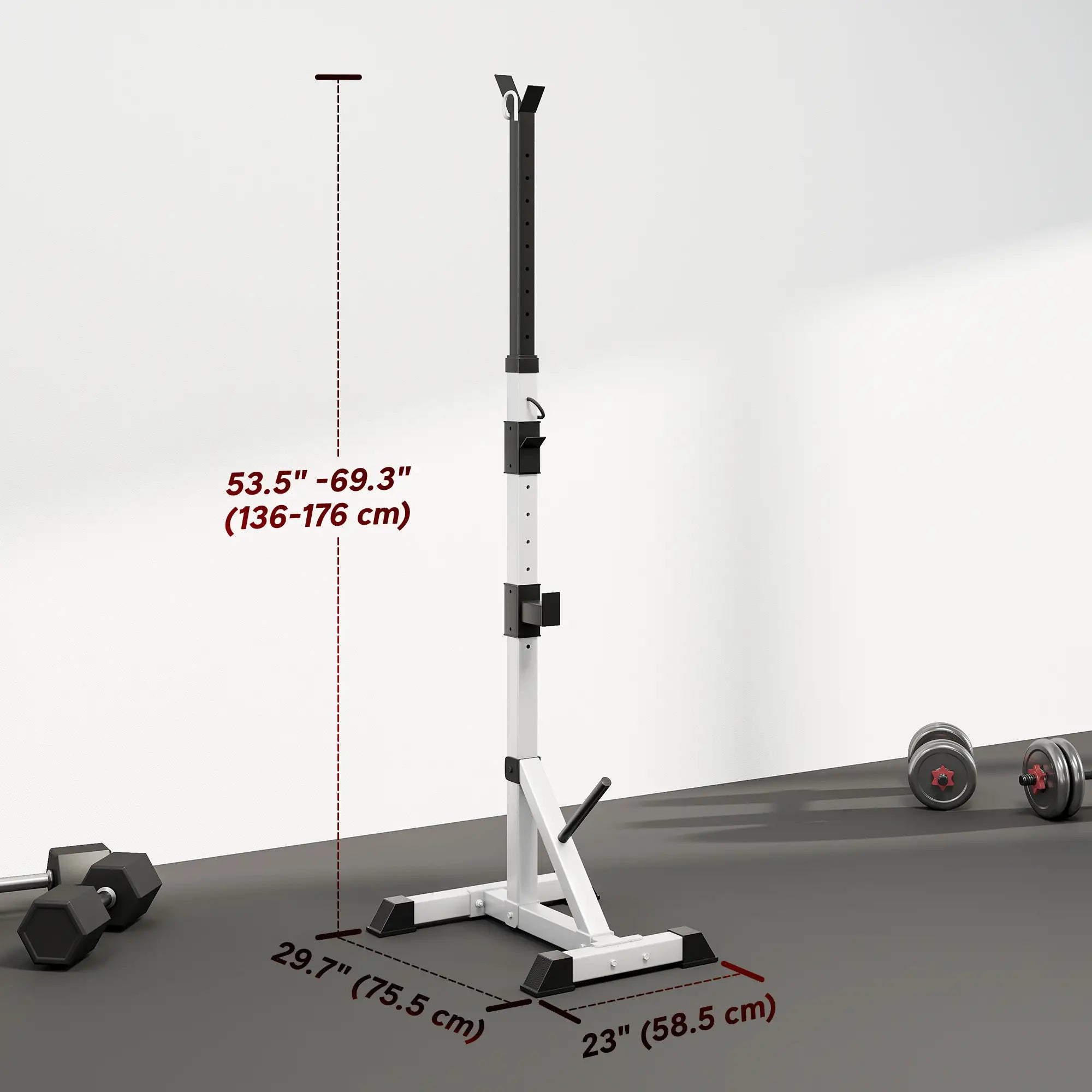 2-Piece Barbell Rack, 53.5