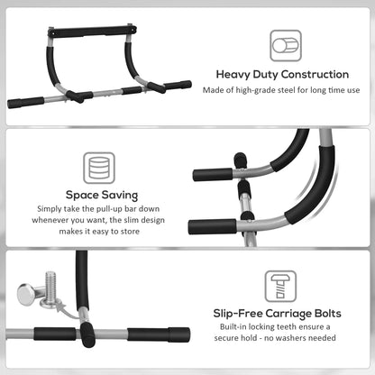 Doorway Pull-Up Bar, Home Fitness Horizontal Chin-Up Bar, Grey Strength Training Equipment at Gallery Canada