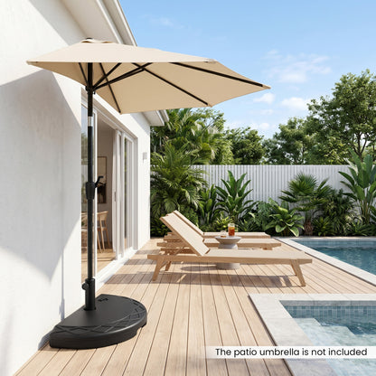 Half Round Patio Umbrella Base, 44 Lbs, Fillable Outdoor Umbrella Bases at Gallery Canada