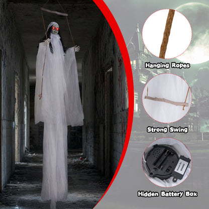 Halloween Decoration, Light Up Eyes, Creepy Sounds