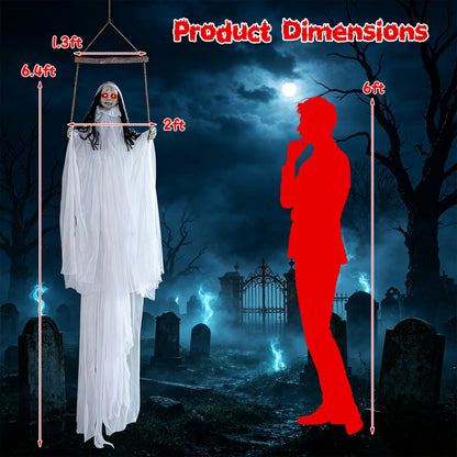 Halloween Decoration, Light Up Eyes, Creepy Sounds