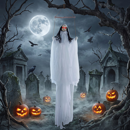 Halloween Decoration, Light Up Eyes, Creepy Sounds