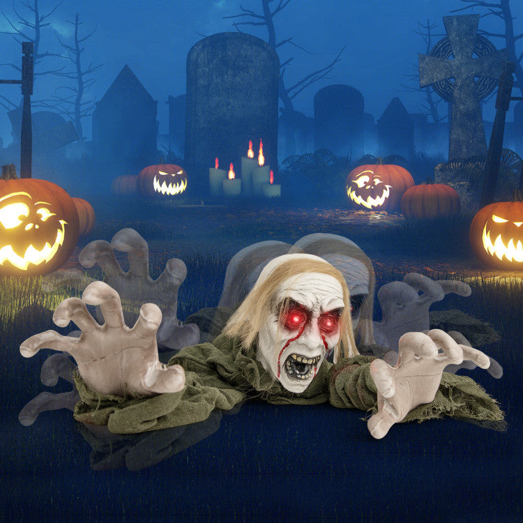 Halloween Groundbreaker Climbing Zombie With Inflatable Pumpkins Halloween at Gallery Canada