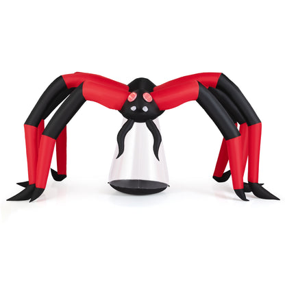 Halloween Inflatable Spider Blow Up Yard Scary Spider with Red Tunnel Light Eyes Halloween Options at Gallery Canada