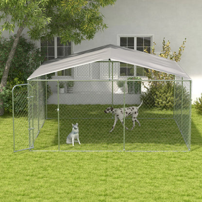 Outdoor Dog Kennel, Heavy Duty Playpen, 13.1' x 13.1' x 7.5' Houses, Kennels & Pens at Gallery Canada