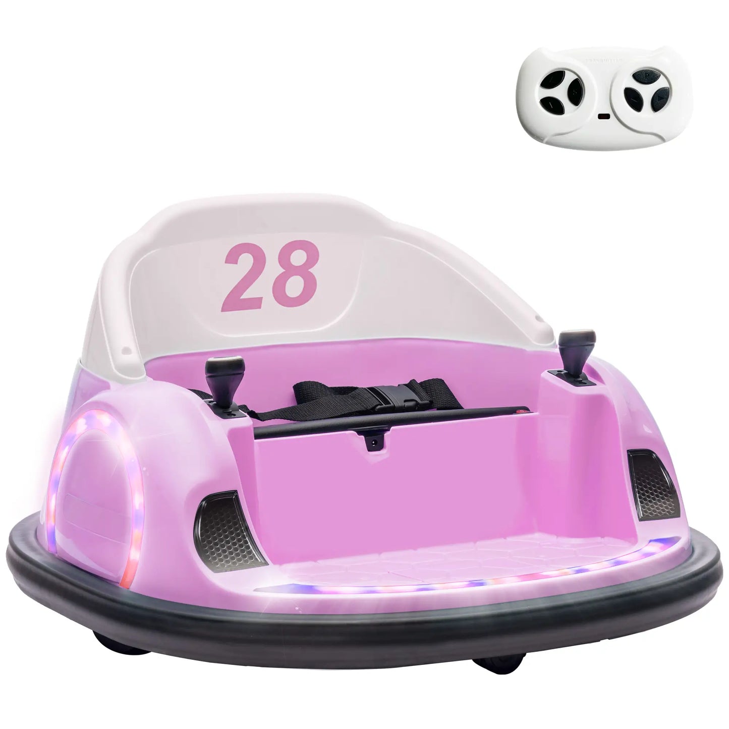 12V Bumper Car, 360 Remote Control, Lights Music Horn, 1.5-5 Years, Pink Electric Toy Cars at Gallery Canada