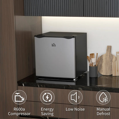 1.1 Cu. Ft. Mini Freezer, Compact Upright, Reversible Door, Removable Shelf, Adjustable Temperature, Silver Small Kitchen Appliances at Gallery Canada