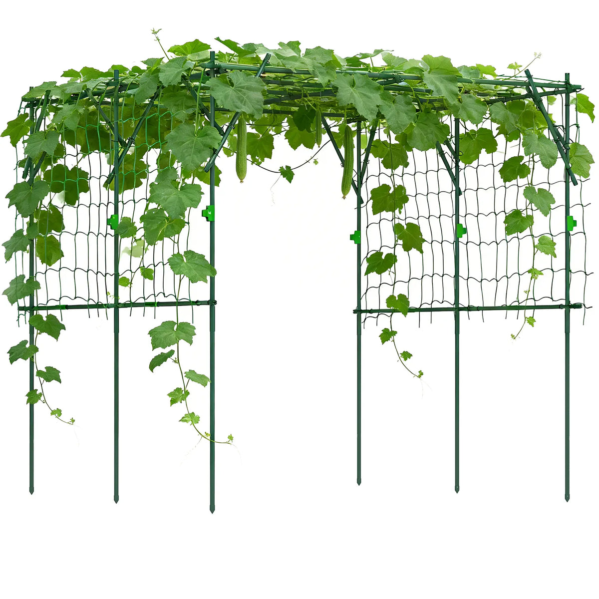 7.3 FT Tall Metal Garden Arch Trellis, For Climbing Plants, Green Plant Stands at Gallery Canada