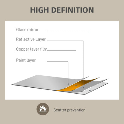 36" Round Mirror, Bathroom Wall Mirror, Metal Frame, Black Wall Mirrors at Gallery Canada