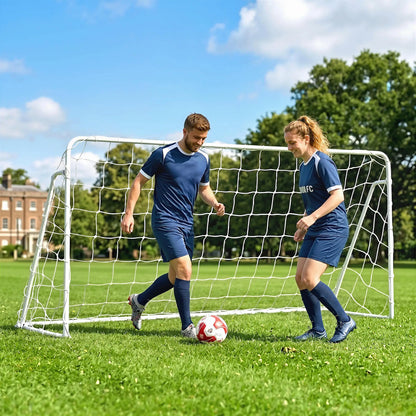 8 X 5Ft Soccer Goal, Portable Practice Net With Nylon Mesh & Steel Frame, Black Soccer at Gallery Canada