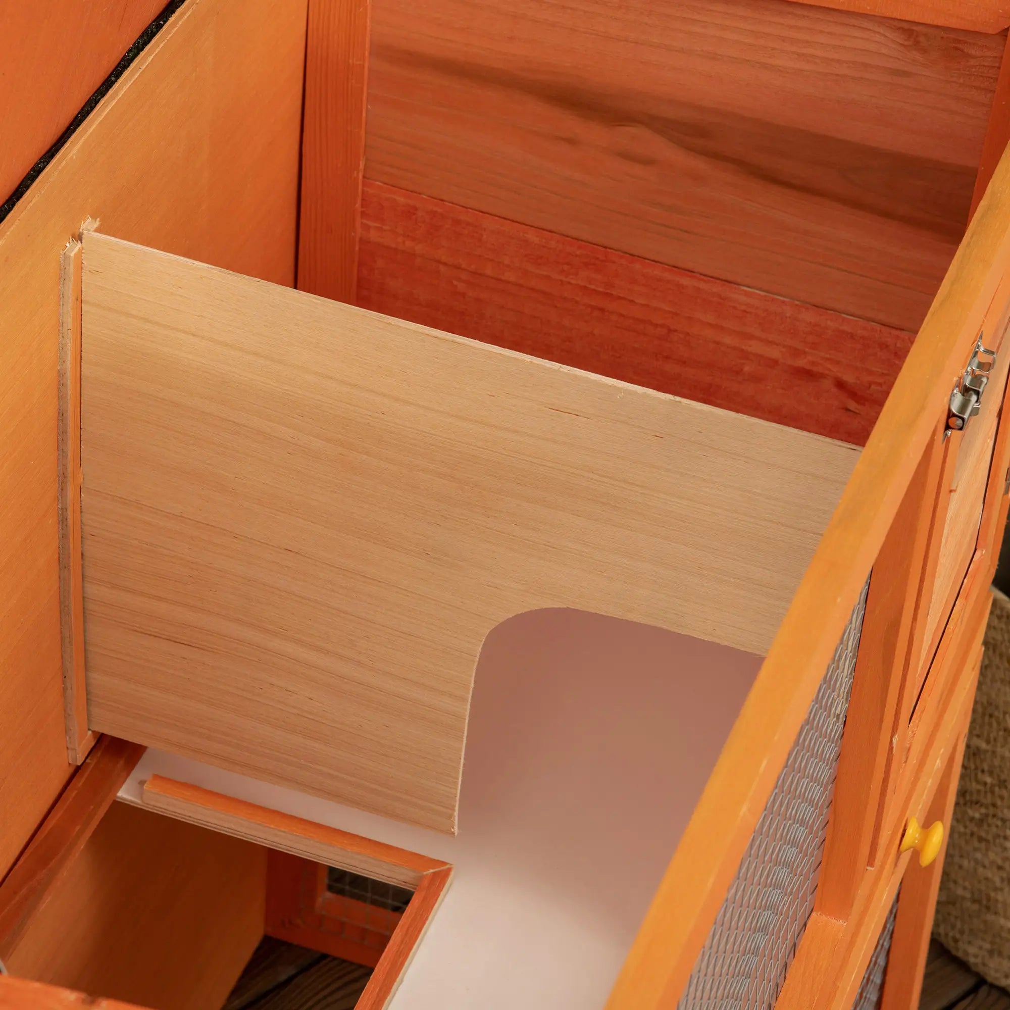 Wooden Rabbit Hutch, Small Animal Cage, 2-Level with Run Rabbit Hutch at Gallery Canada