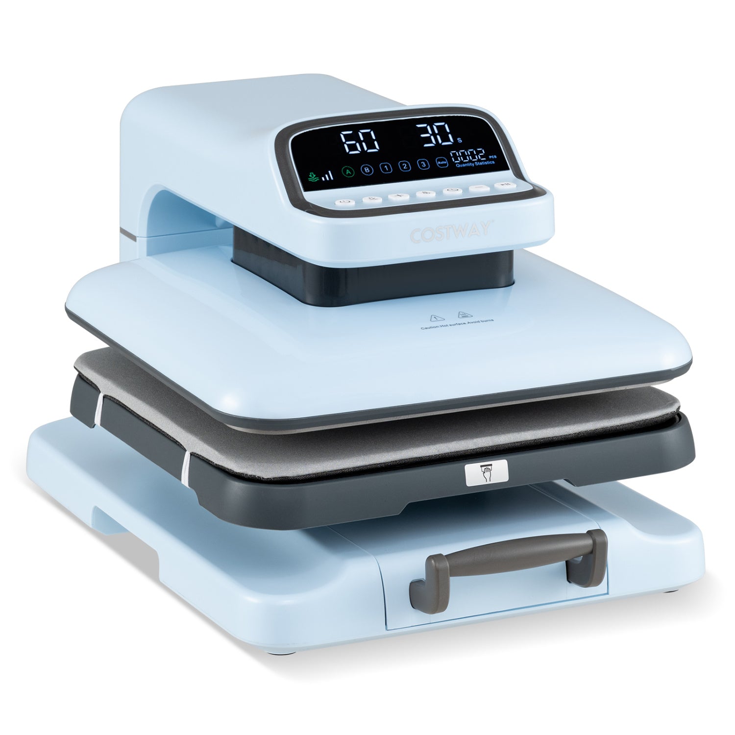 Heat Press Machine with Auto Release for T Shirts, Blue Washers & Dryers at Gallery Canada