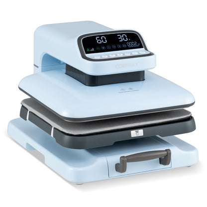Heat Press Machine with Auto Release for T Shirts, Blue Washers & Dryers at Gallery Canada