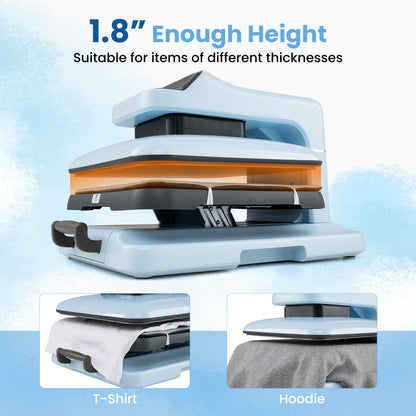 Heat Press Machine with Auto Release for T Shirts, Blue Washers & Dryers at Gallery Canada