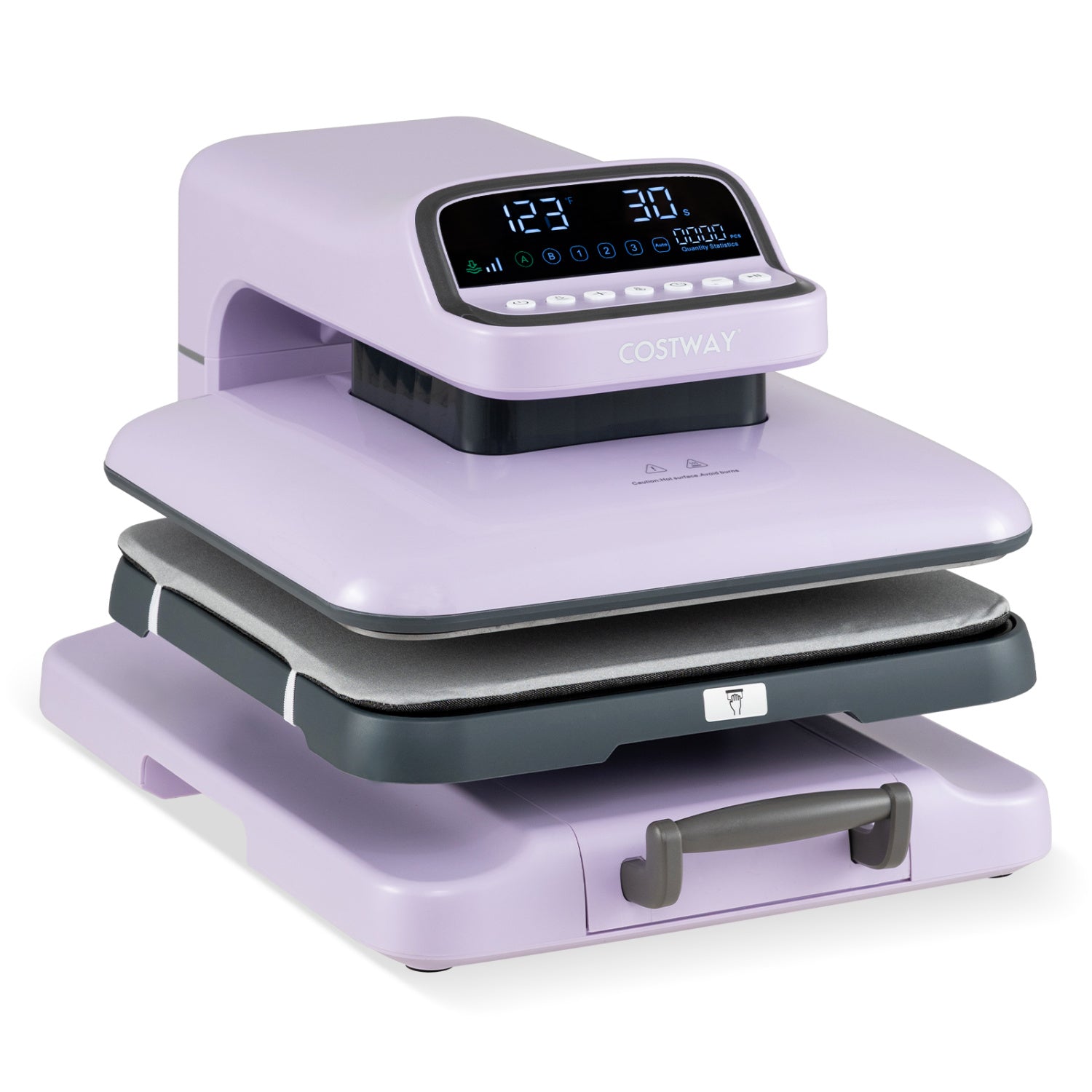 Heat Press Machine with Auto Release for T Shirts, Purple Washers & Dryers at Gallery Canada