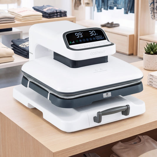 Heat Press Machine with Auto Release for T Shirts, White Washers & Dryers White at Gallery Canada