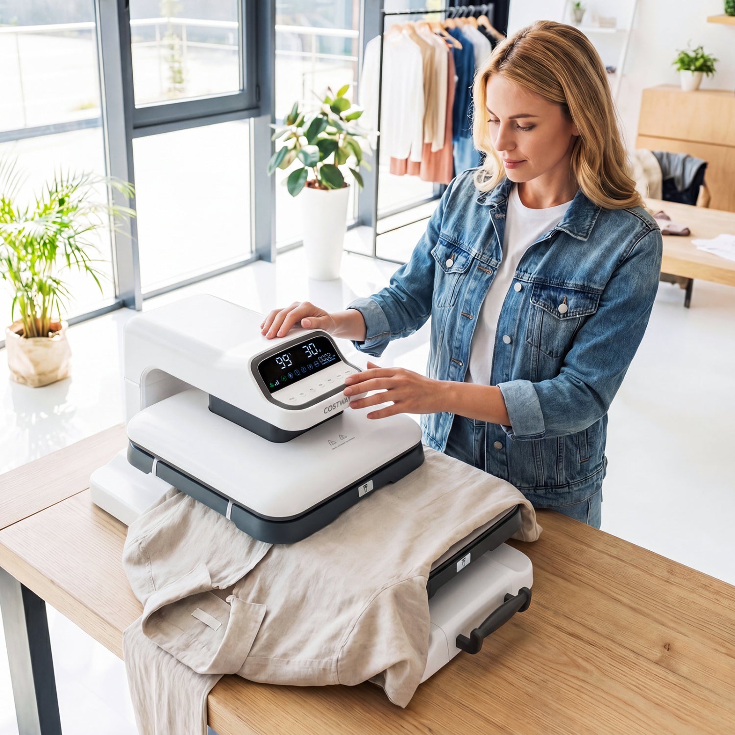 Heat Press Machine with Auto Release for T Shirts, White Washers & Dryers at Gallery Canada