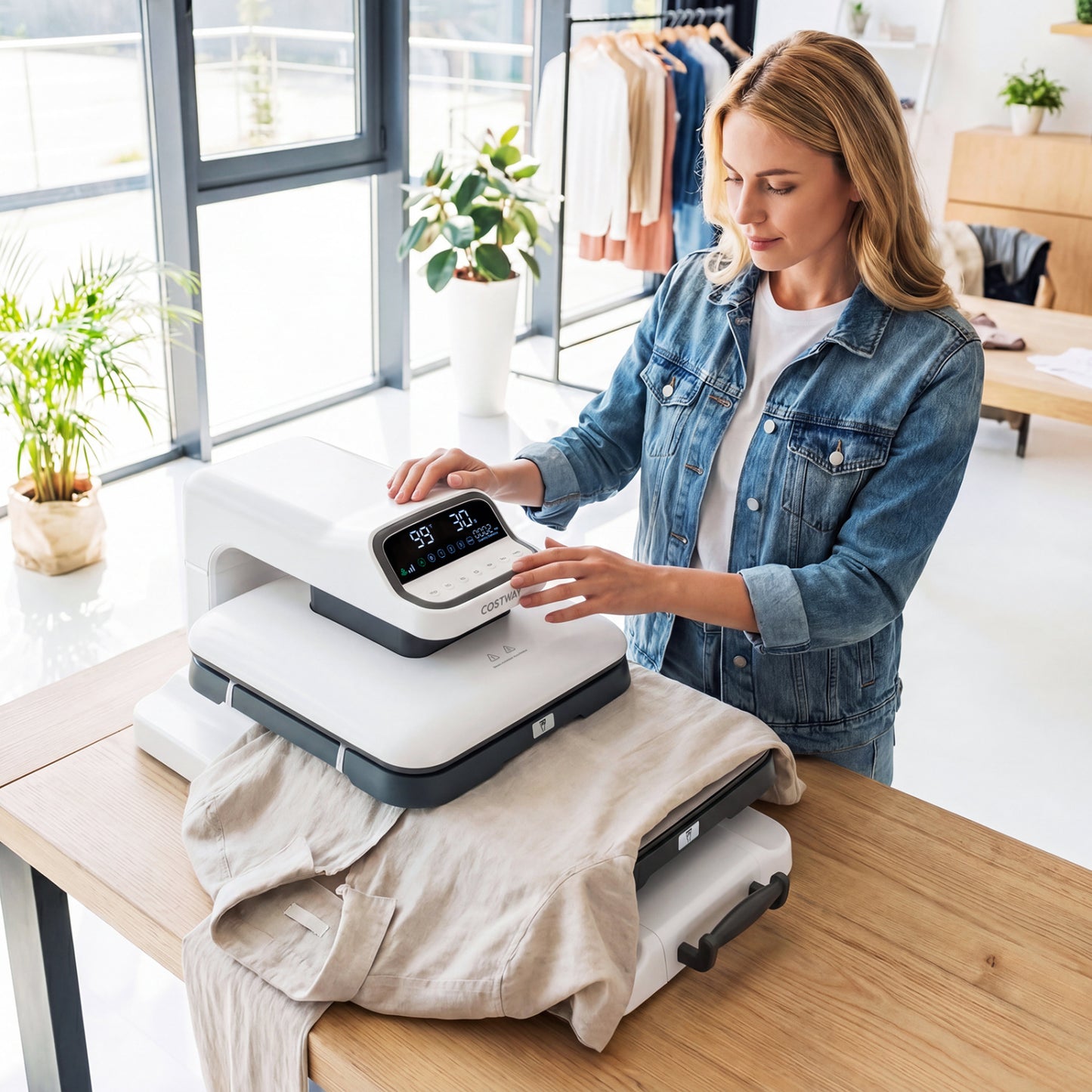 Heat Press Machine with Auto Release for T Shirts, White Washers & Dryers at Gallery Canada