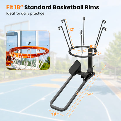 Heavy Duty Basketball Return, 6 Sturdy Hooks Sport Equipments at Gallery Canada