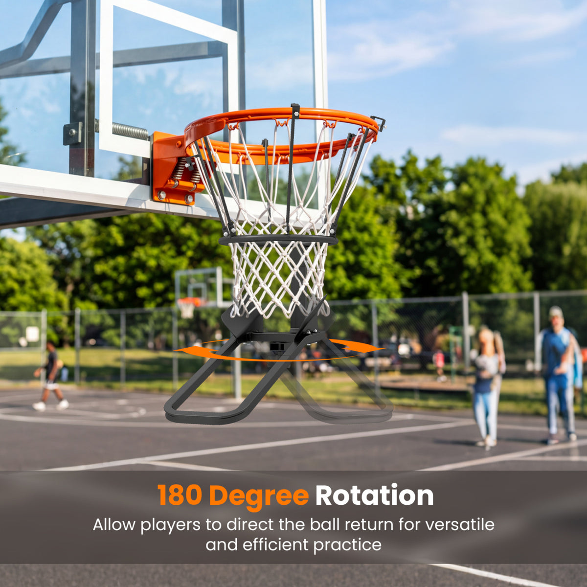 Heavy Duty Basketball Return, 6 Sturdy Hooks Sport Equipments at Gallery Canada
