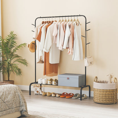 Heavy Duty Clothes Rack, 50-Inch Wide Metal Garment Wardrobe, Black Clothing & Closet Storage at Gallery Canada