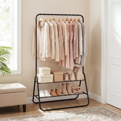 Heavy Duty Clothes Rack, Hanging Rod, Storage Shelves, Black Clothing & Closet Storage at Gallery Canada