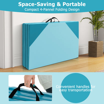 Heavy Duty Folding Exercise Mat, Blue Yoga & Gym Mats at Gallery Canada
