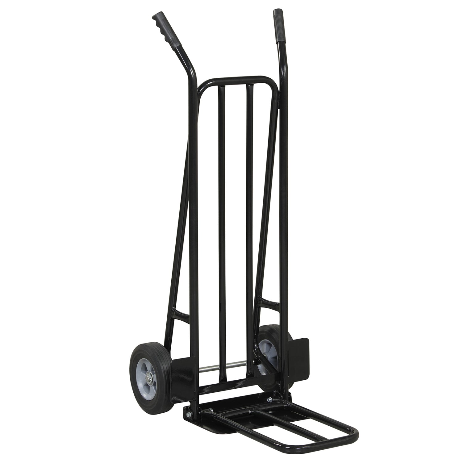 Heavy Duty Hand Truck Dolly with Dual Foldable Nose Plates, Black Garages Black at Gallery Canada