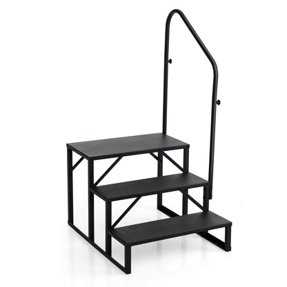 Heavy Duty Hot Tub Stair, Wide Anti-Slip Platform, Black Ladders Black at Gallery Canada