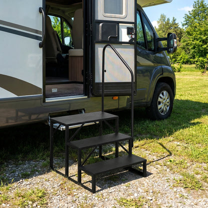 Heavy Duty Hot Tub Stair, Wide Anti-Slip Platform, Black Ladders at Gallery Canada