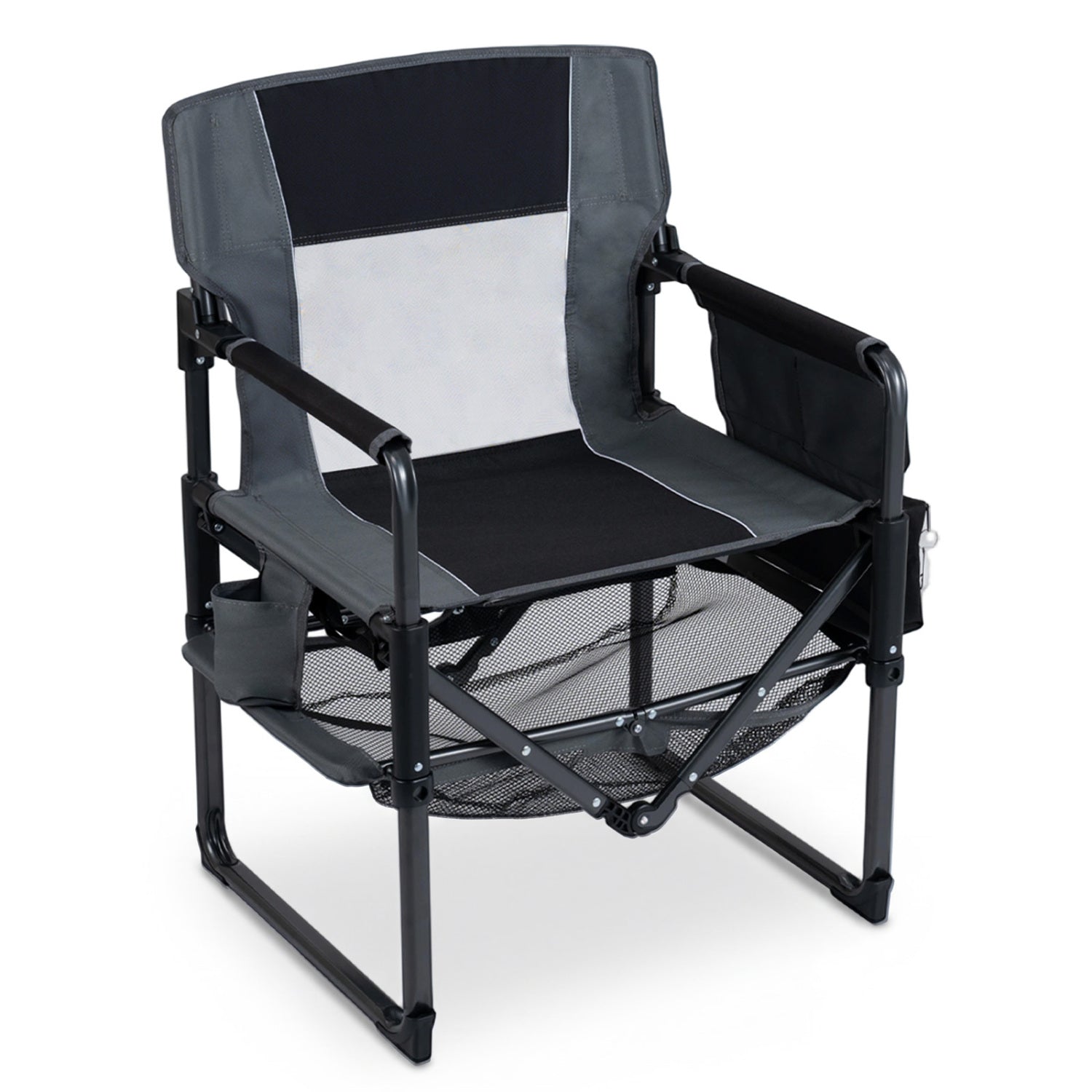 Heavy Duty Outdoor Camping Chair with Cup Holder, Black Camping Furniture at Gallery Canada