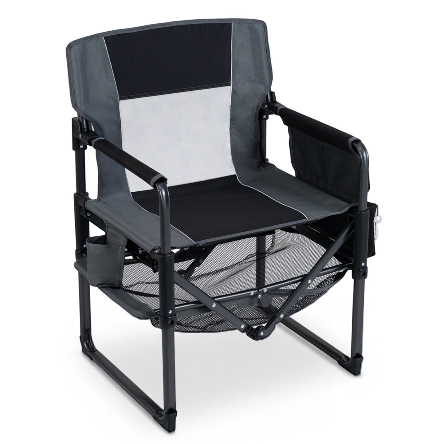 Heavy Duty Outdoor Camping Chair with Cup Holder, Black Camping Furniture at Gallery Canada