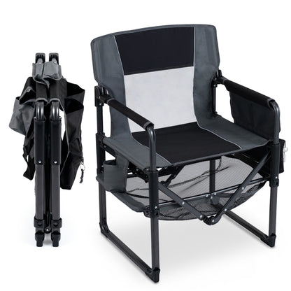 Heavy Duty Outdoor Camping Chair with Cup Holder, Black Camping Furniture at Gallery Canada