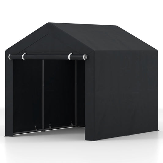 Heavy-Duty Portable Storage Shed with Roll-up Zipper Door-L Sheds & Outdoor Storage Dark Gray at Gallery Canada