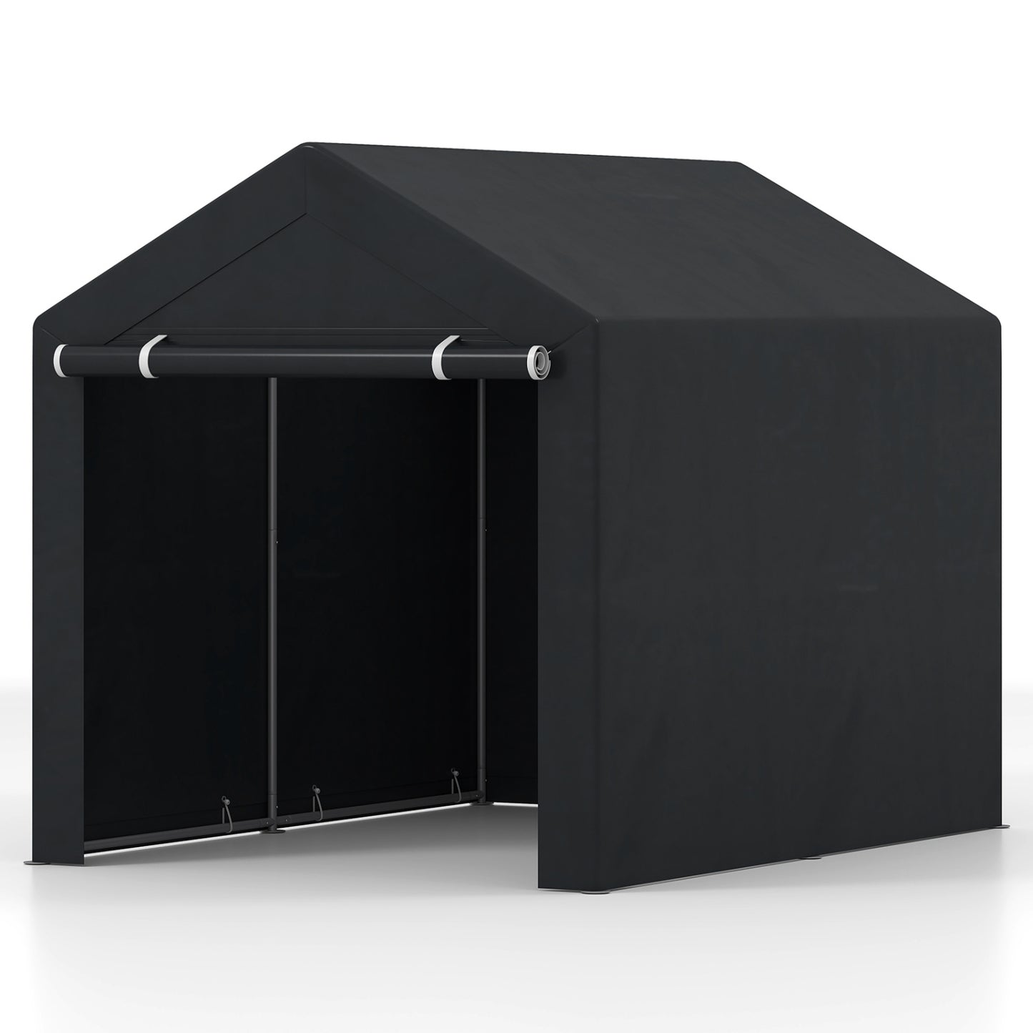 Heavy-Duty Portable Storage Shed with Roll-up Zipper Door-L Sheds & Outdoor Storage Dark Gray at Gallery Canada