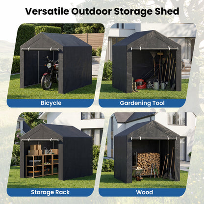 Heavy-Duty Portable Storage Shed with Roll-up Zipper Door-L Sheds & Outdoor Storage at Gallery Canada