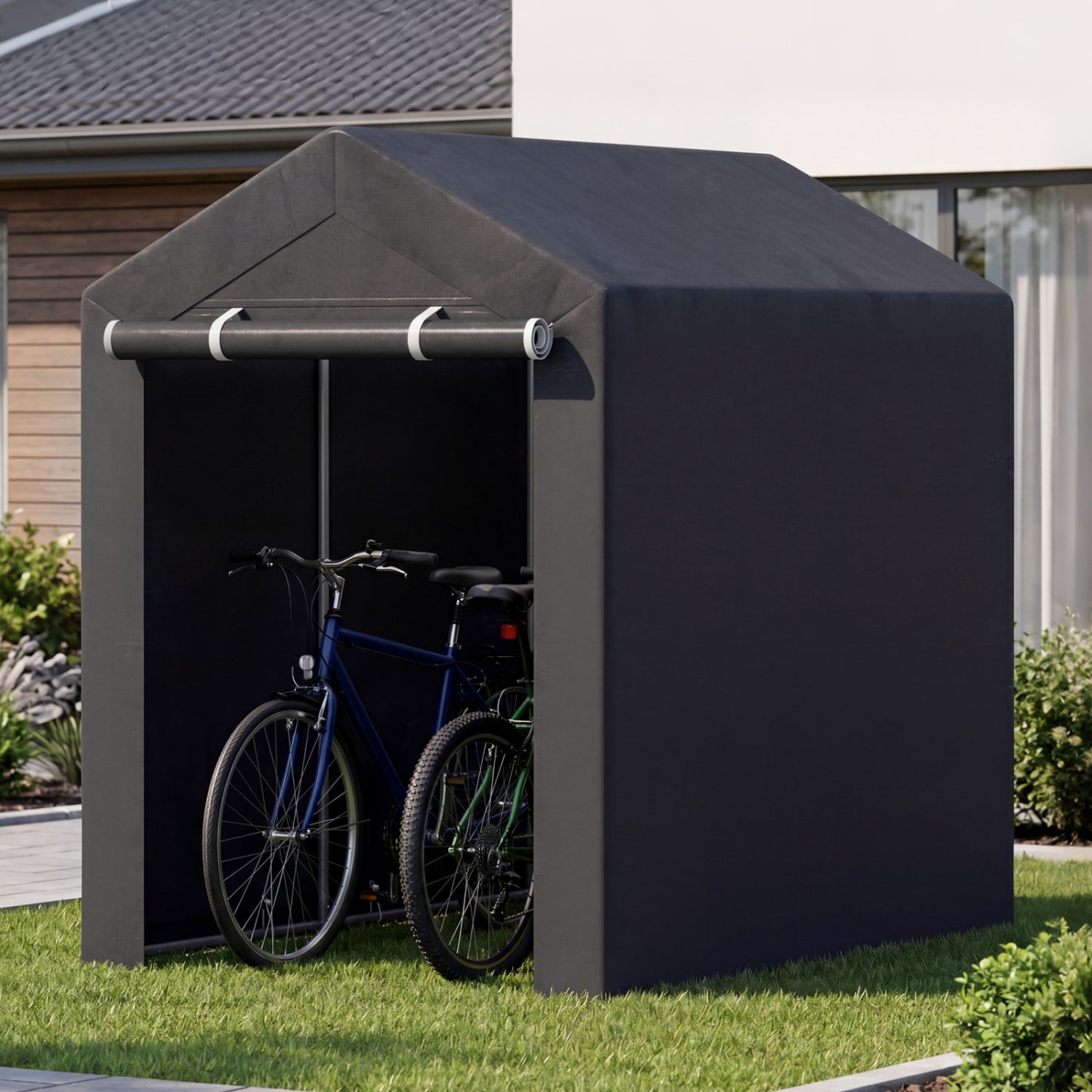 Heavy-Duty Portable Storage Shed with Roll-up Zipper Door-M Sheds & Outdoor Storage at Gallery Canada