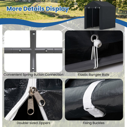 Heavy-Duty Portable Storage Shed with Roll-up Zipper Door-M Sheds & Outdoor Storage at Gallery Canada