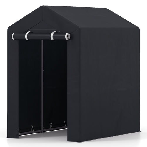 Heavy-Duty Portable Storage Shed with Roll-up Zipper Door-S