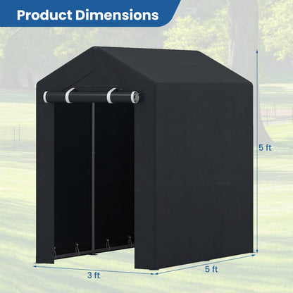 Heavy-Duty Portable Storage Shed with Roll-up Zipper Door-S Sheds & Outdoor Storage at Gallery Canada